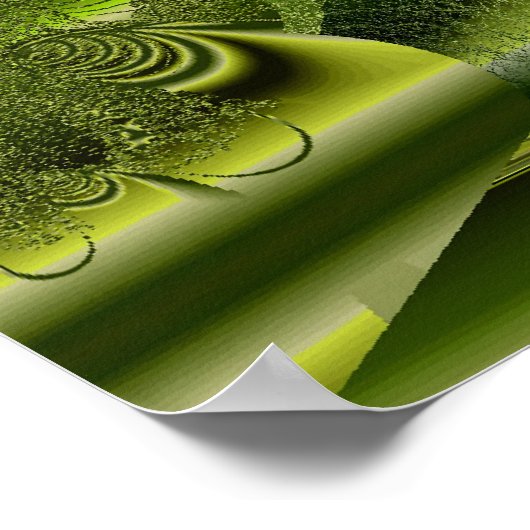 Zeewiergroen Poster (Hoek)