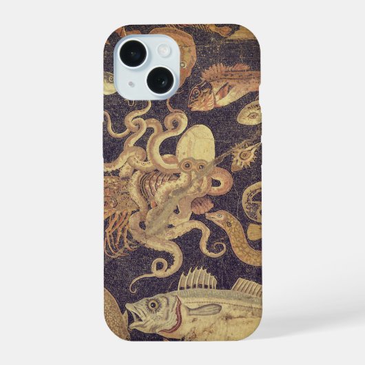 Zeewierleven, Pompeii mozaïek iPhone 15 Case (Achterkant)