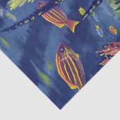 zeewonderen van het Koraal van de Grote Barrier Tissuepapier (Detail)