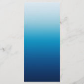 Zeezicht Lucht en Oceaan Blauwe Gradiënt Menu (Achterkant)