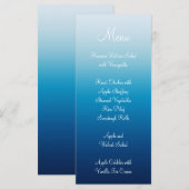 Zeezicht Lucht en Oceaan Blauwe Gradiënt Menu (Voorkant / Achterkant)