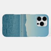 Zeezicht met bergen iPhone hoesje (Achterkant horizontaal)