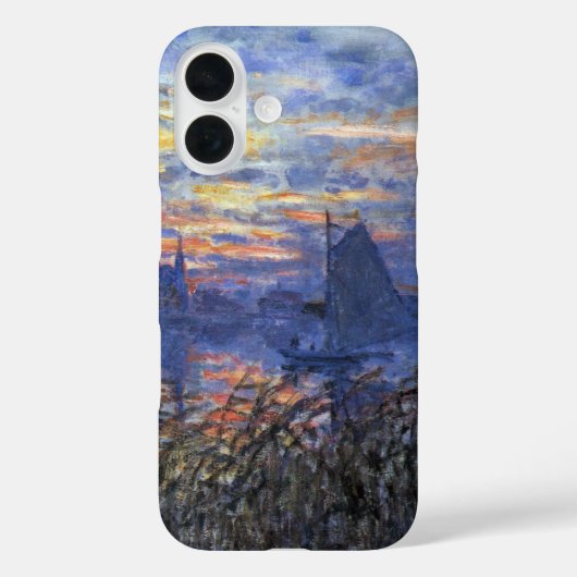 Zeezicht met een zonsondergang door Claude Monet Case-Mate iPhone Case (Achterkant)