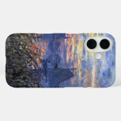 Zeezicht met een zonsondergang door Claude Monet Case-Mate iPhone Case (Achterkant (horizontaal))