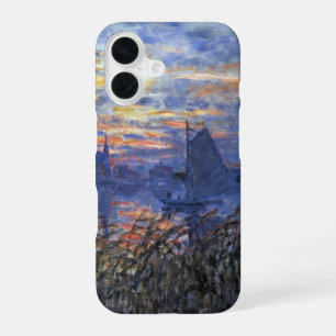 Zeezicht met een zonsondergang door Claude Monet iPhone 16 Hoesje