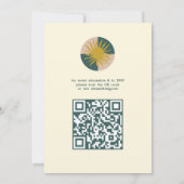 Zeezicht Soiree Modern Cute AANPASBARE QR Kaart (Achterkant)