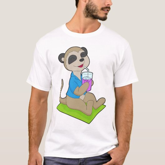 Zeezicht Strand Drank Zomer T-shirt (Voorkant)