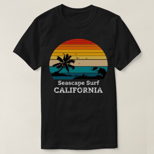 Zeezicht Surf CALIFORNIA T-shirt (Design voorkant)