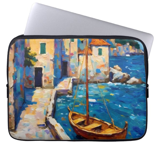 Zeezijde in Europa Laptop Sleeve (Voorkant)