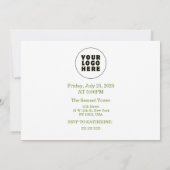 Zeezijde Kerstmis in juli Aangepaste naam log en t Kaart (Achterkant)