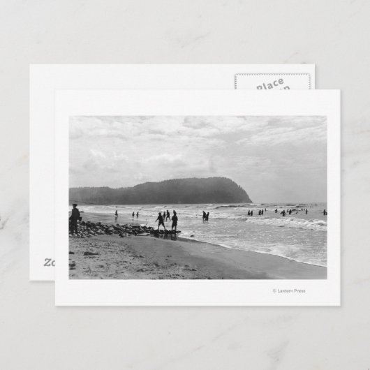 Zeezijde, Oregon Bathers en Tillimook Head Briefkaart (Voorkant / Achterkant)