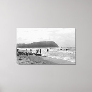 Zeezijde, Oregon Bathers en Tillimook Head Canvas Afdruk