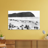 Zeezijde, Oregon Beach en Tillamook Head Canvas Afdruk (Insitu (Woonkamer))