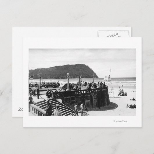 Zeezijde, oregon Turnround en Tillamook Head Briefkaart (Voorkant / Achterkant)