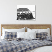 Zeezijde, oregon Turnround en Tillamook Head Canvas Afdruk (Insitu (Slaapkamer))
