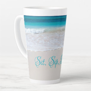 Zeezijde Strand Spreuk Hoge Latte Mok