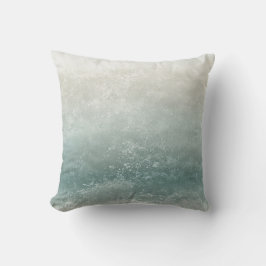 Zeezijde Zeeschuim Taupe En Blauwe Spetters Kussen