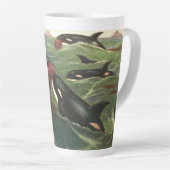  zeezoogdieren latte mok (Rechterhoek)