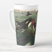  zeezoogdieren latte mok (Linkerhoek)