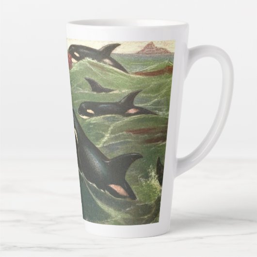  zeezoogdieren latte mok (Rechts)