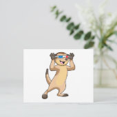 Zeezwal met Bril Briefkaart (Staand voorkant)