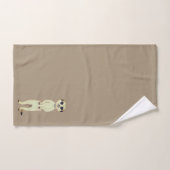 Zeezwaluw op Lucky Beige Bad Handdoek (Handdoek)