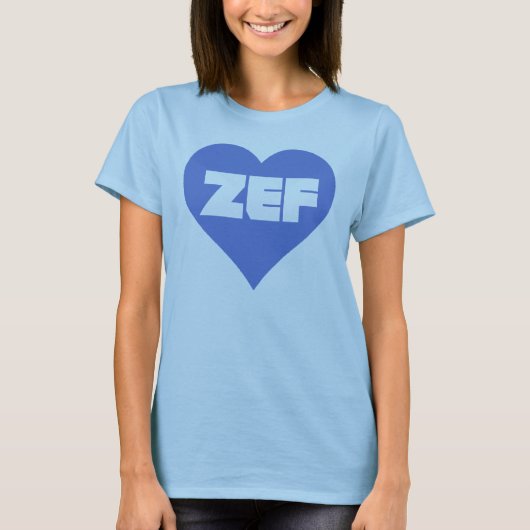 ZEF BLUE T-SHIRT (Voorkant)