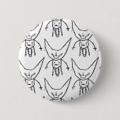 ZEF Devil Dik Ronde Button 5,7 Cm (Voorkant)