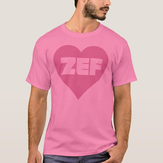 ZEF PINK T-SHIRT (Voorkant)