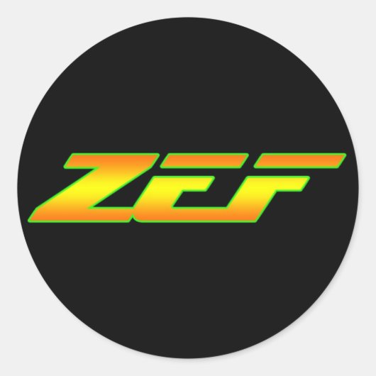 ZEF STICKER DECAL (Voorkant)