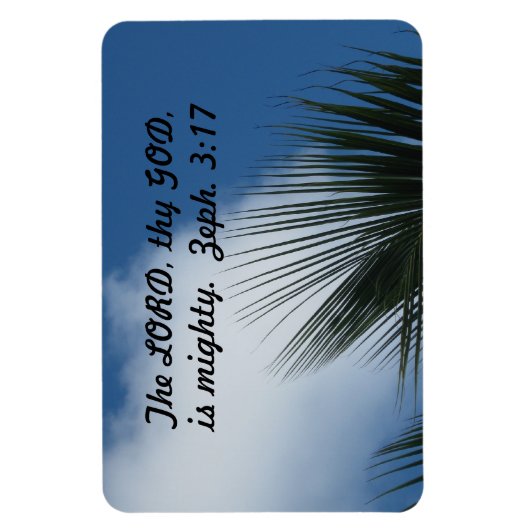 Zefanja 3:17 De HEERE, uw God, is machtig. Magneet (Verticaal)