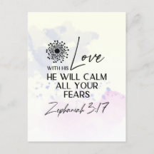 Zefanja 3:17 Zijn Liefde zal uw angsten kalmeren B