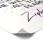 Zefanja 3:17 Zijn Liefde zal uw angsten kalmeren B Poster (Hoek)