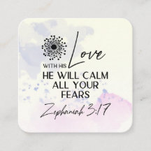 Zefanja 3:17 Zijn Liefde zal uw angsten kalmeren B