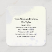 Zefanja 3:17 Zijn Liefde zal uw angsten kalmeren B Vierkante Visitekaartje (Achterkant)