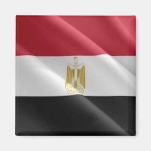 zEG002 EGYPT, Waving Flag, Afrika, Fridge Magneet