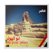 zEG010 GROTE SFINX, Egypte, Afrika, Tegeltje (Voorkant)