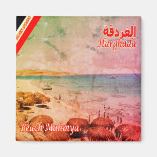 zEG011 HURGHADA, Rood Zee, Mamya Beach, Fridge Magneet