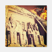 zEG023 ASSUAN, Egypte, Abu Simbel, Afrika, Fridge Magneet (Voorkant)