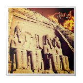 zEG023 ASSUAN, Egypte, Abu Simbel, Afrika, Tegeltje (Voorkant)