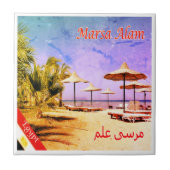 zEG025 MARSA ALAM strand, Egypte, Rood Zee, Tegeltje (Voorkant)