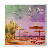 zEG035 MARSA ALAM Beach, Rode Zee, Egypte, Tegeltje (Voorkant)