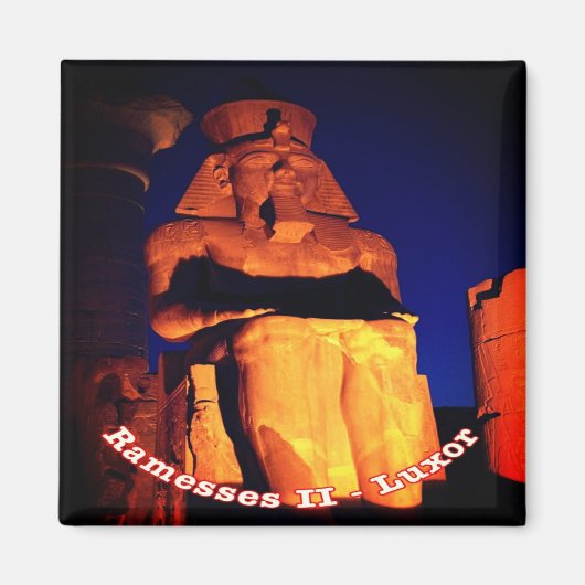 zEG038 LUXOR, Ramesses II, EGYPTE, Afrika, Fridge Magneet (Voorkant)