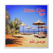 zEG051 MARSA ALAM Beach, Rode Zee, Egypte, Tegeltje (Voorkant)