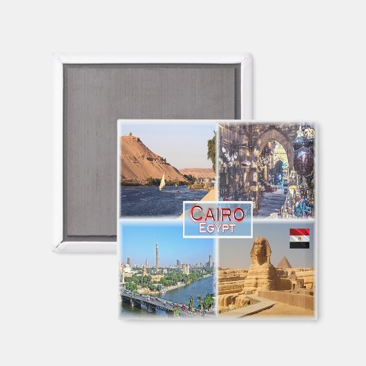 zEG056 CAIRO, Egypte, Mozaïek, Afrika, Fridge Magneet (Voorkant / Achterkant)