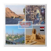 zEG056 CAÏRO, Egypte, Mozaïek, Afrika, Tegeltje (Voorkant)