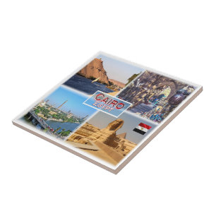 zEG056 CAÏRO, Egypte, Mozaïek, Afrika, Tegeltje