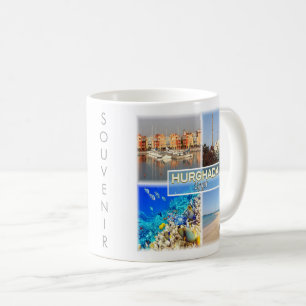 zEG062-mozaïek van HURGHADA in het Egyptische Rode Koffiemok