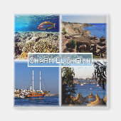 zEG063 SHARM EL SHEIK in rood Zee, EGYPTE, Fridge Magneet (Voorkant)