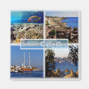 zEG063 SHARM EL SHEIK in rood Zee, EGYPTE, Fridge Magneet